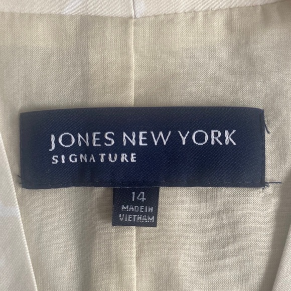 Jones New York Signature white & cream dress US14 - Picture 6 of 8
